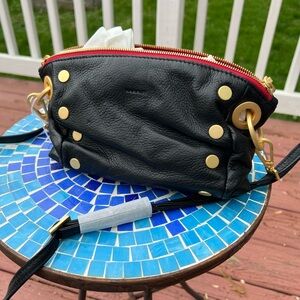 NWT Hammitt Daniel Small Black and Gold Crossbody Bag